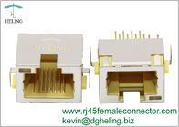 MJ88-Y011-HLRVLB 3.05系列RJ45沉板式DIP 带单黄灯 塑胶颜色可定制 H8.35mm