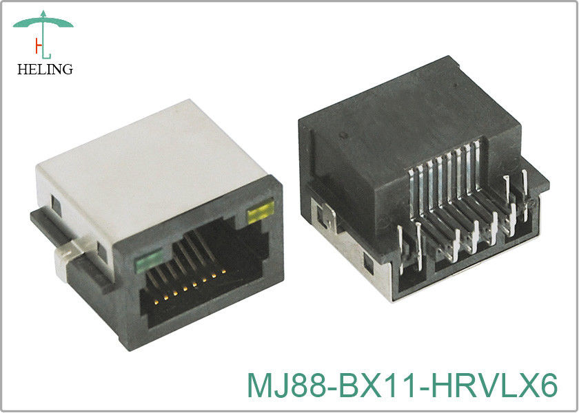 MJ88-BX11-HRVLX6 RJ45沉板H6.0带灯